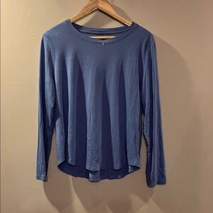 LOFT Blue Long Sleeve Blouse